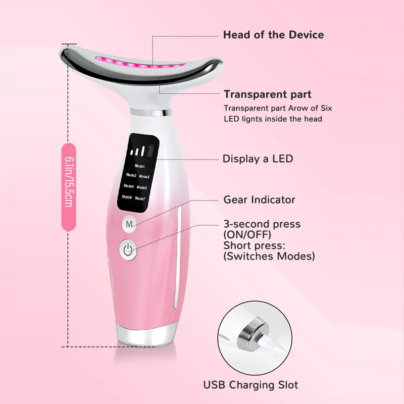 Cloud Prime Electric Face Neck Massager With Lifting And Firming Function