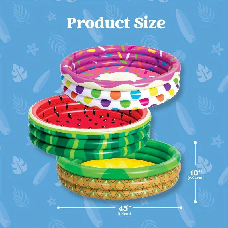 Joyfy 3 Pack Inflatable Kiddie Swimming Pool For Kids