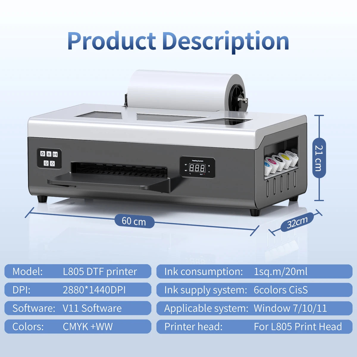 OLOEY Professional DTF Printer Direct To Film Machine