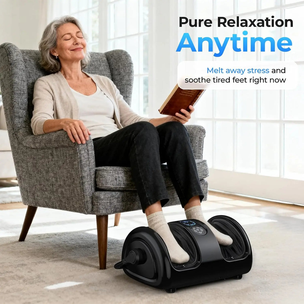 Htm Electric Foot And Calf Shiatsu Massage Machine