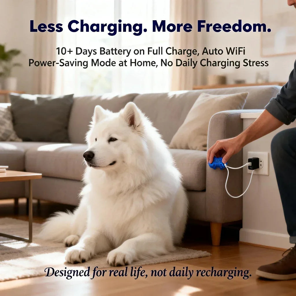 WANWAYTECH Wireless 4G Pet GPS Tracker Unlimited Monitoring Location Device