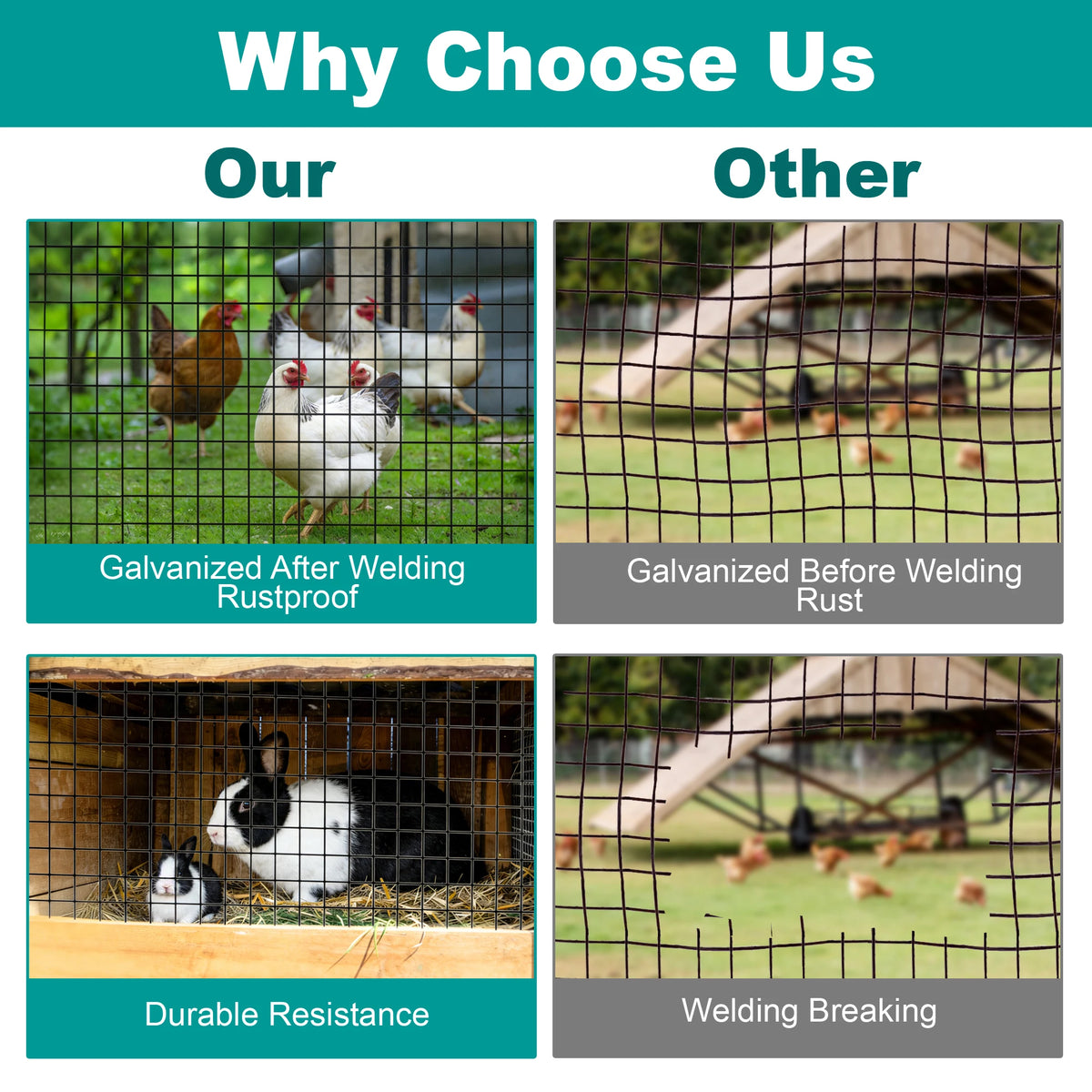 Pvc Coated Hardware Cloth For Poultry And Chicken Coops