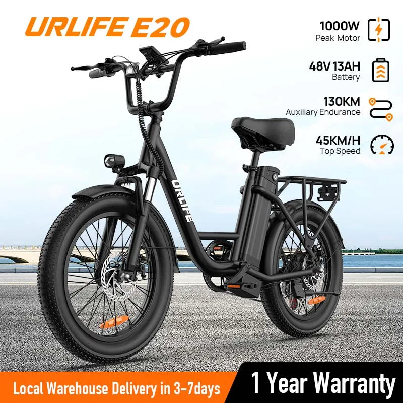URLIFE 1000W Brushless Electric Bike With 48V Battery