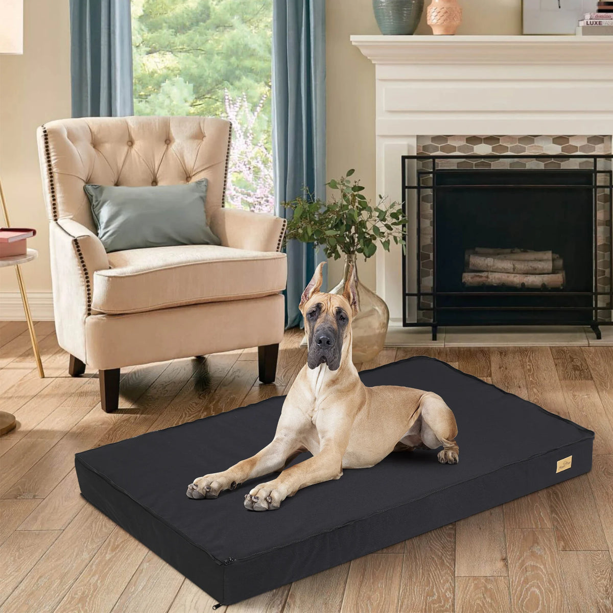 Dog Bed Orthopedic Memory Foam Waterproof Washable Cover