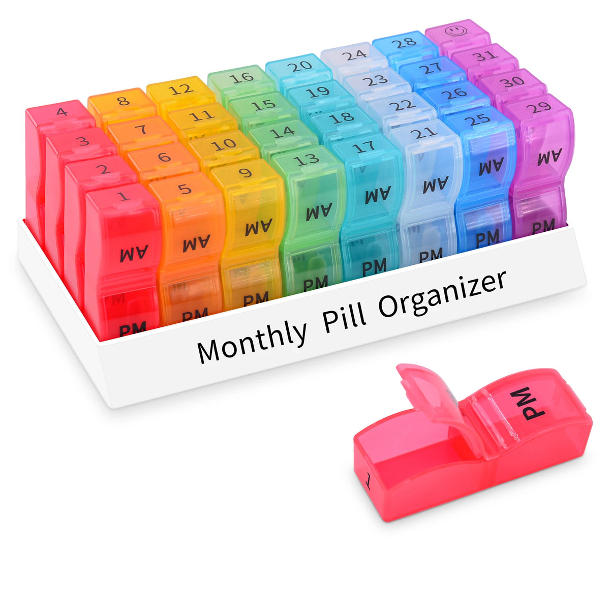 Portable Travel BPA Free Pill Case Waterproof Medicine Weekly Organizer