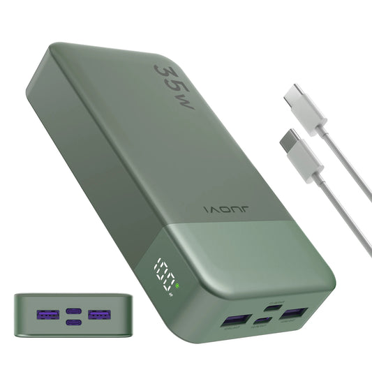 Juovi 20000mAh 35W Portable Charger With Rapid Power Delivery Support