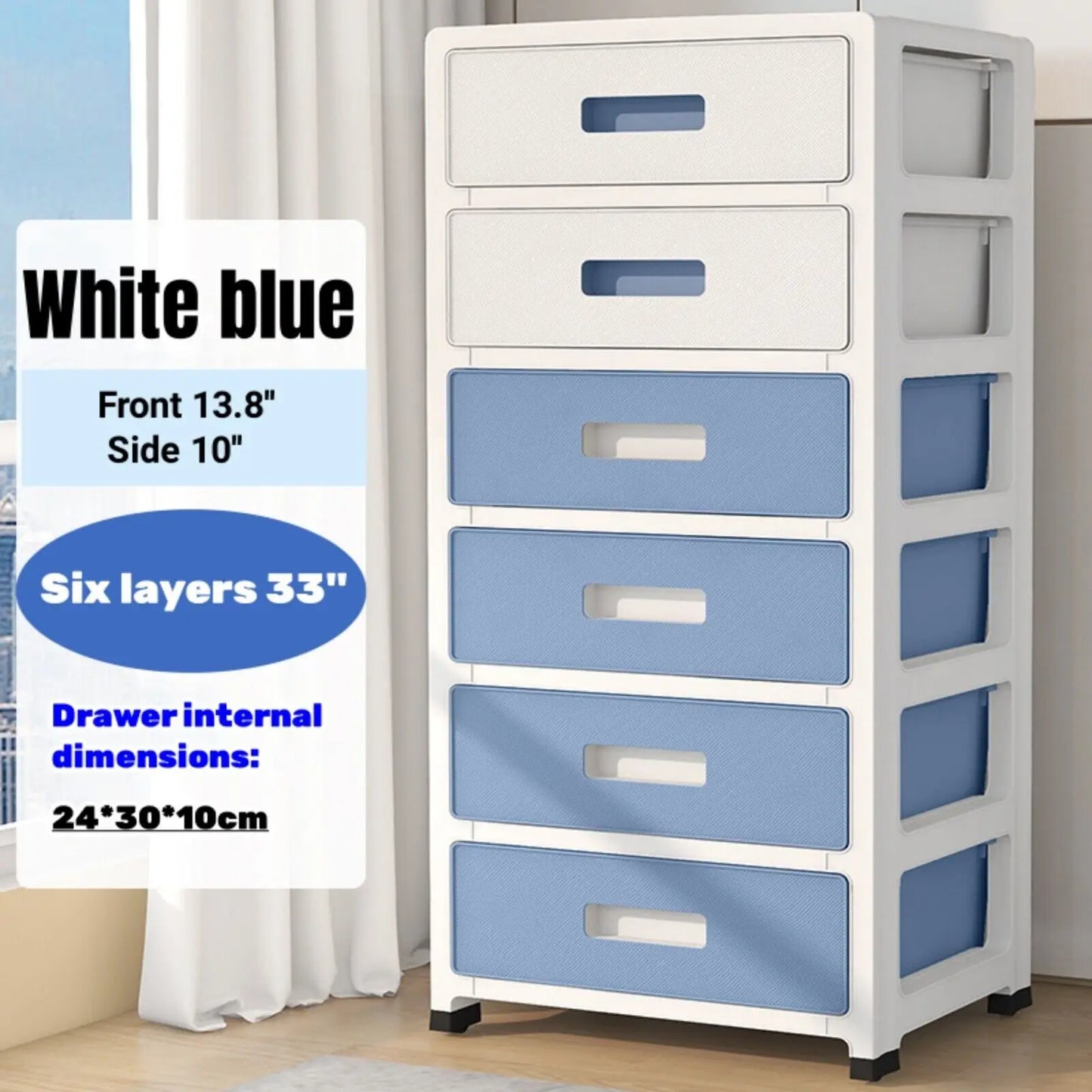 6-Drawer Organizer Cabinet For Household Storage