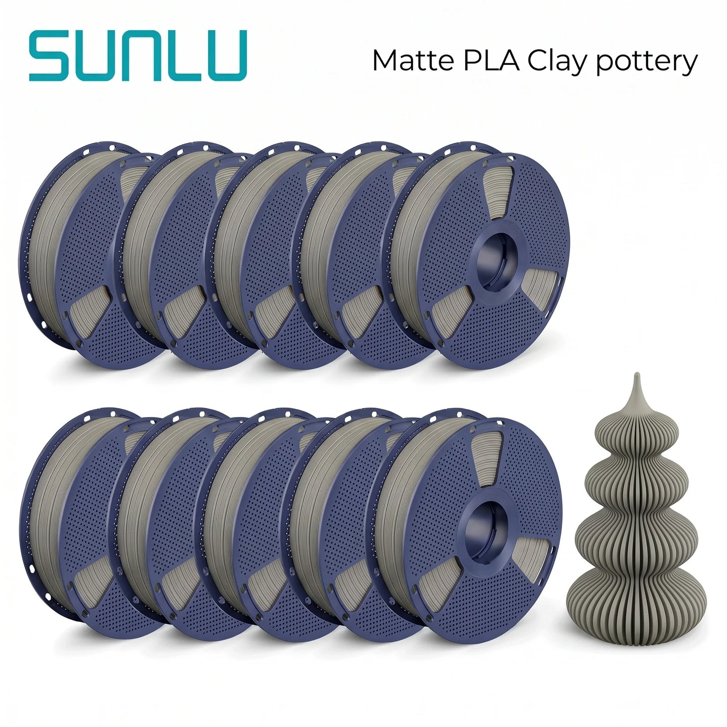 Sunlu Matte PLA 3D Printer Filament Premium Quality Smooth Prints