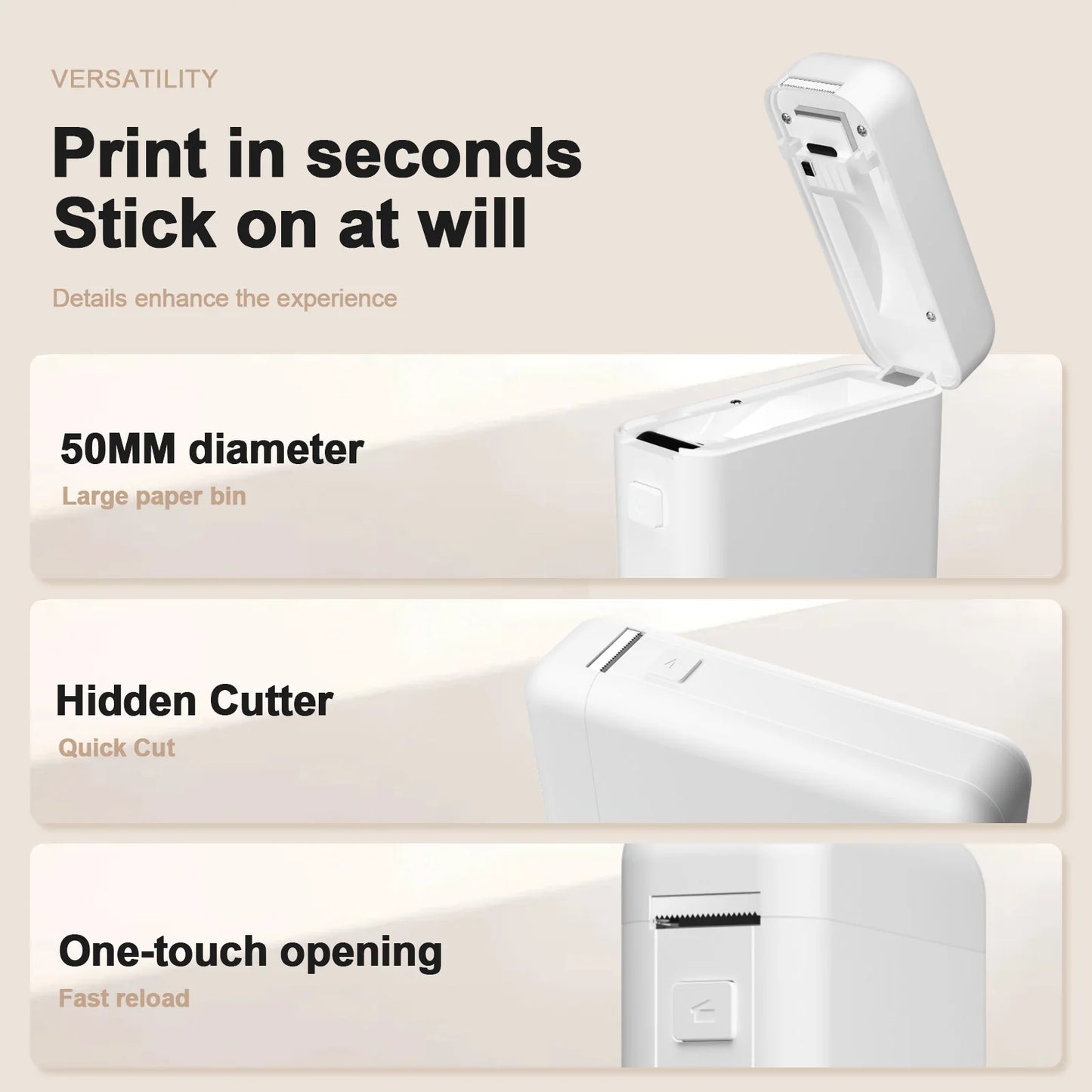 TakeYou Portable Label Maker Machine With Bluetooth Thermal Printer