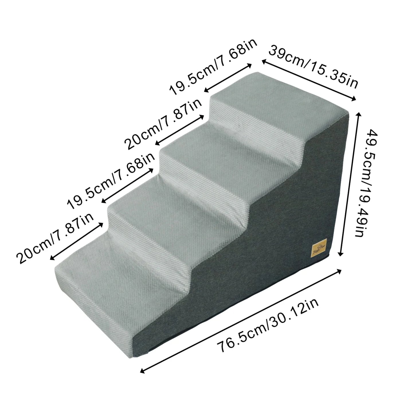 Dog Stairs Ramp With Washable Cover Non Slip Steps Sofa