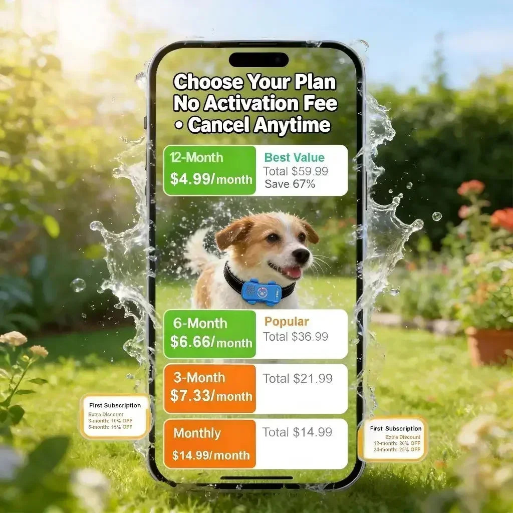 Wanwaytech GPS Pet Tracker 4G Real Time Tracking Waterproof IP67