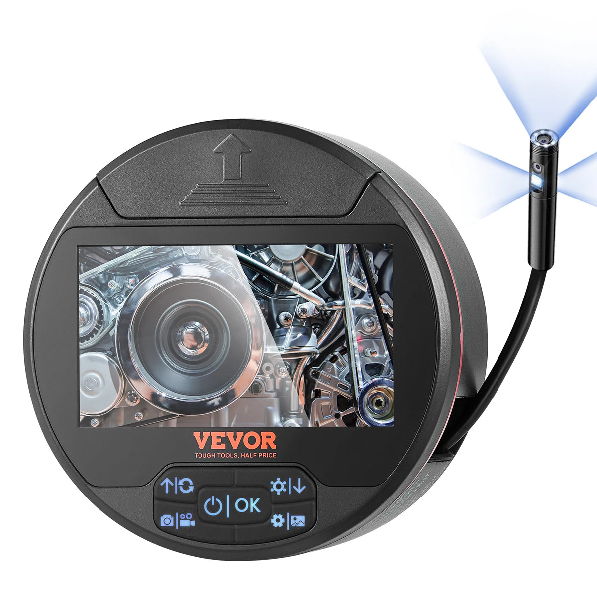 SucceBuy Triple Lens Endoscope Inspection Camera With Waterproof Borescope