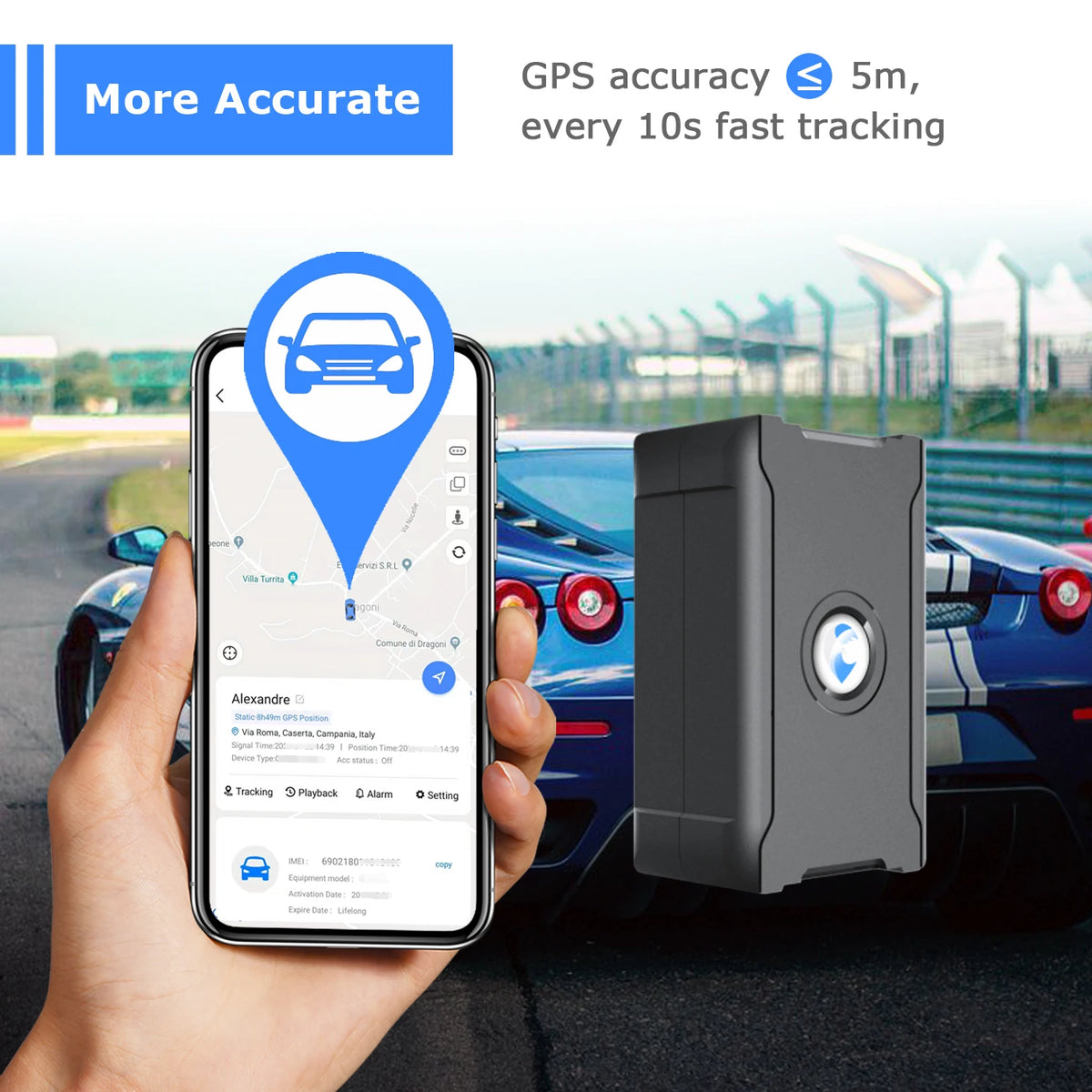 Universal No Sim Chip GPS 2G 4G Vehicle Tourist Tracking