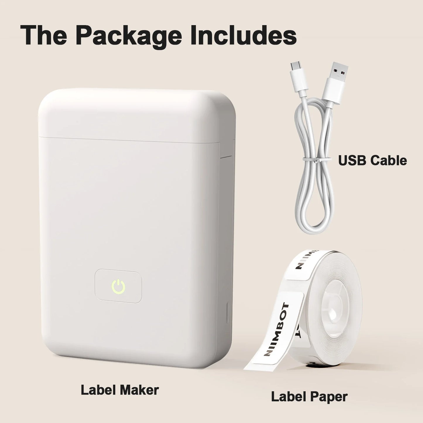TakeYou Portable Label Maker Machine With Bluetooth Thermal Printer