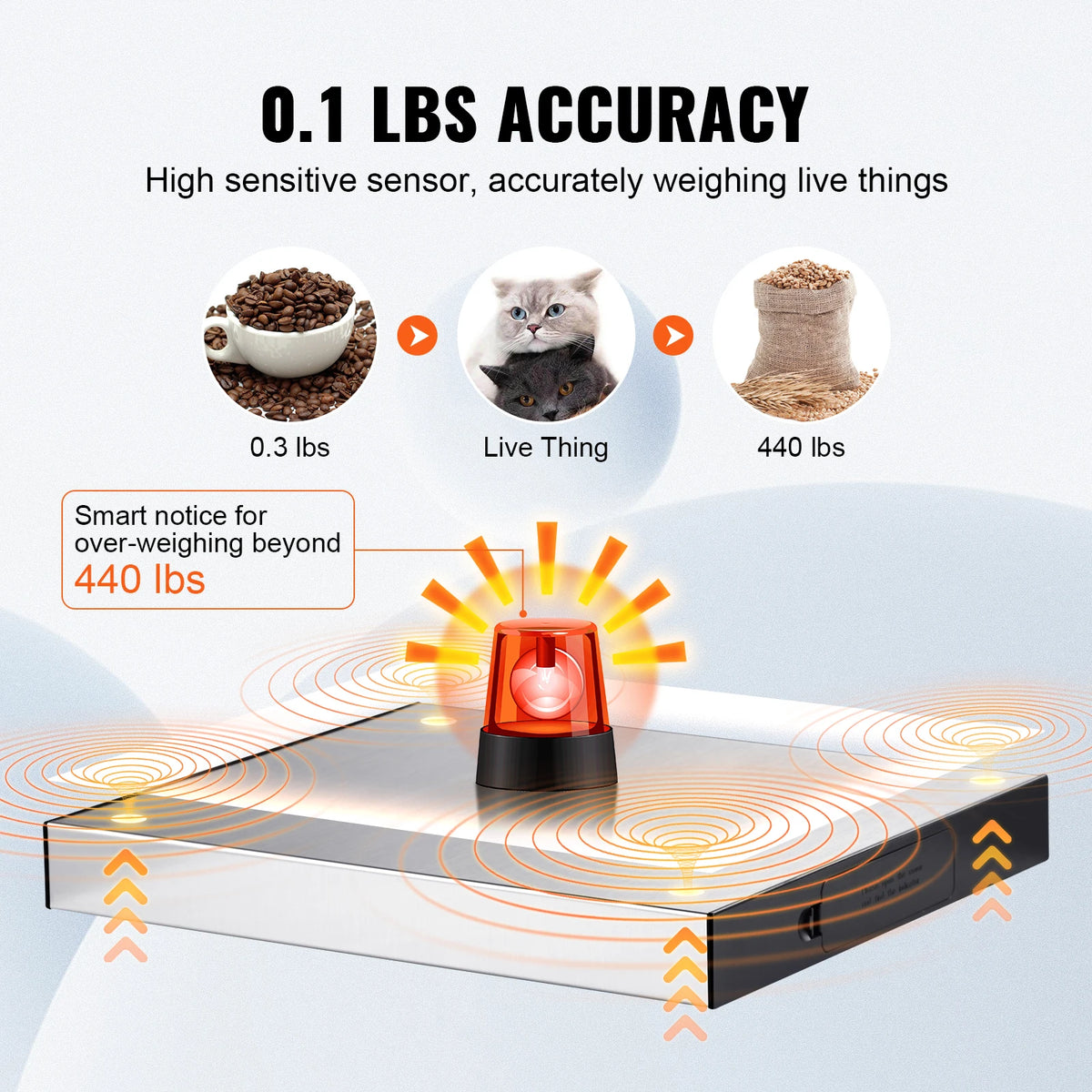 Split Type Digital Shipping Scale With LCD Screen And Timer