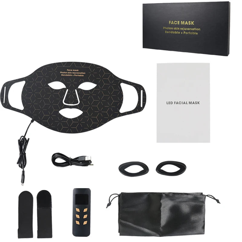 Portable Led Face Mask For Red Light Therapy Skin Rejuvenation