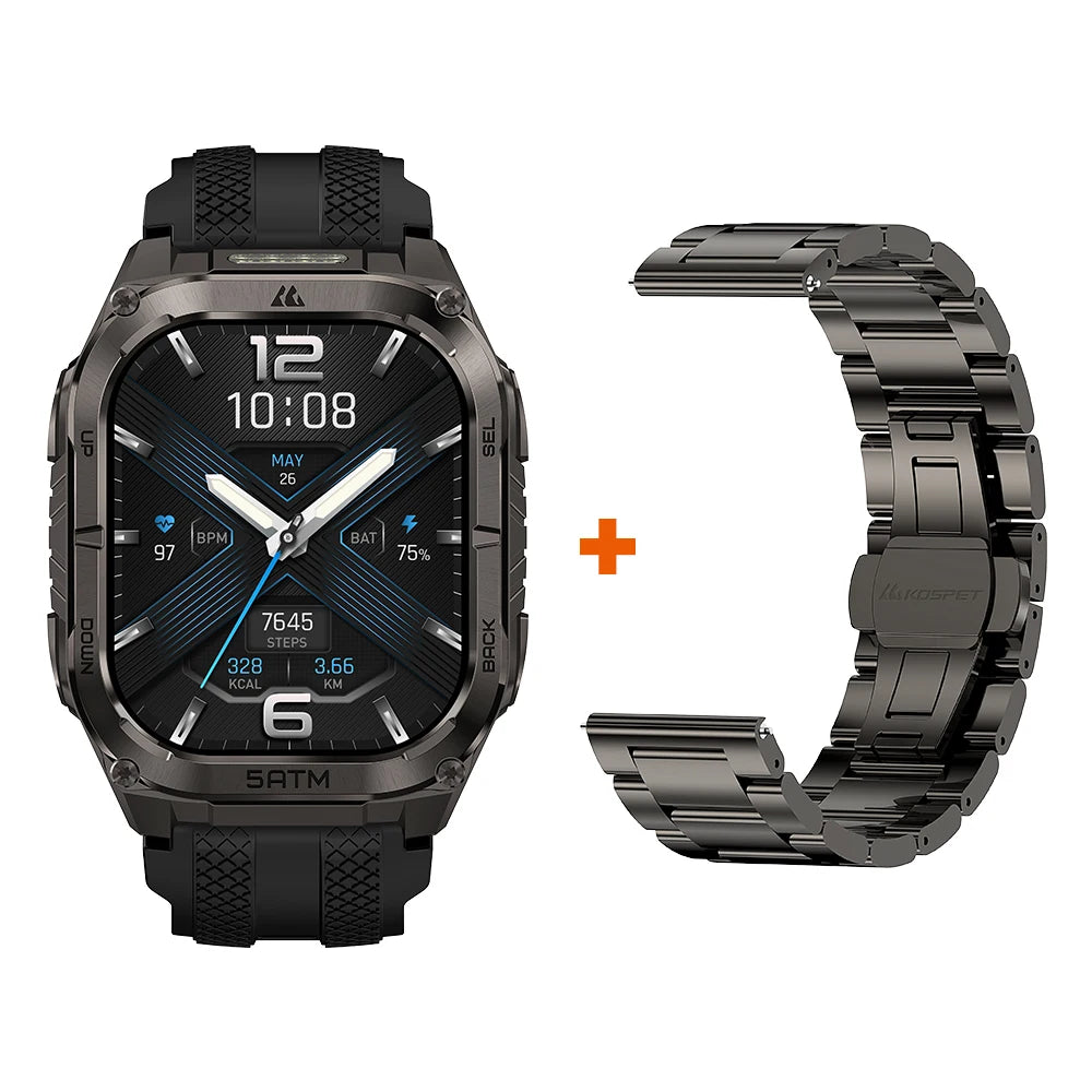 Kospet Tank M4C GPS Smartwatch For Men Waterproof Health Tracker