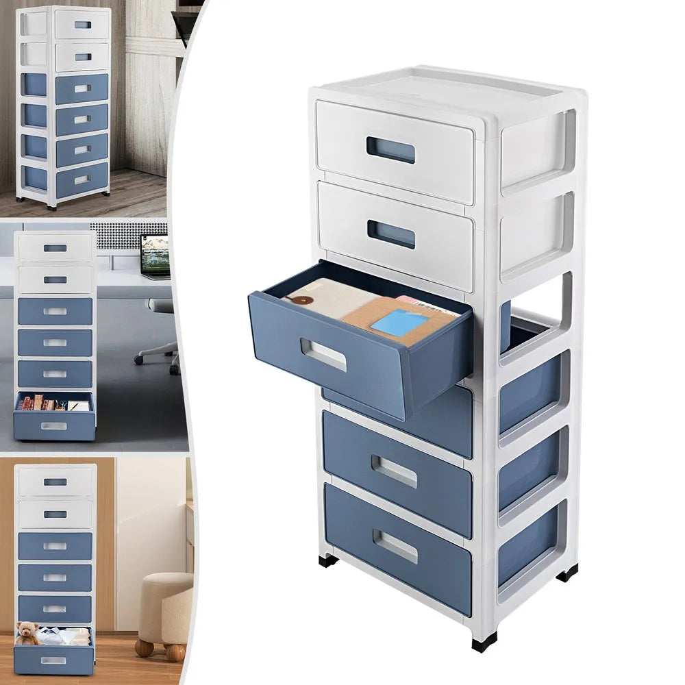 6-Drawer Organizer Cabinet For Household Storage