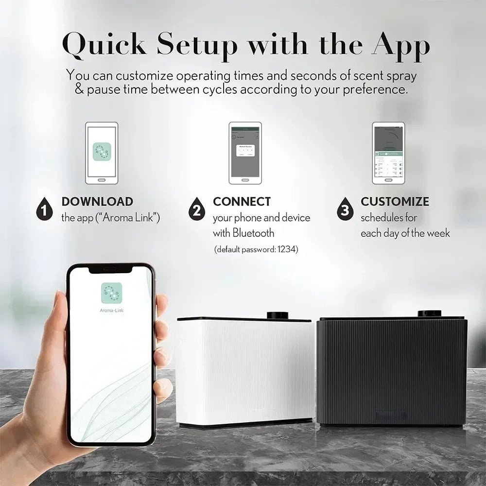 NAMSTE Electric Aroma Diffuser Smart Scent Machine With Bluetooth WiFi