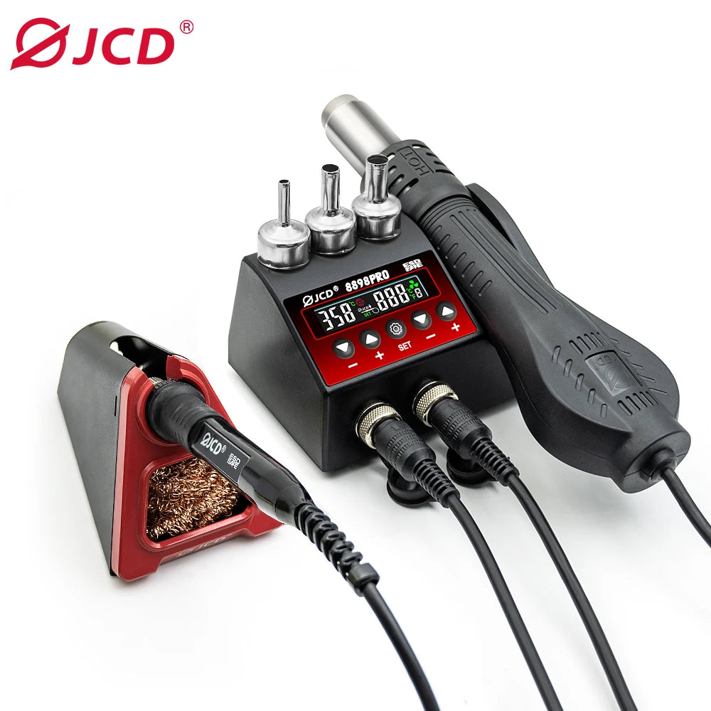 JCD 8586D Soldering Station Hot Air Gun and Soldering Iron