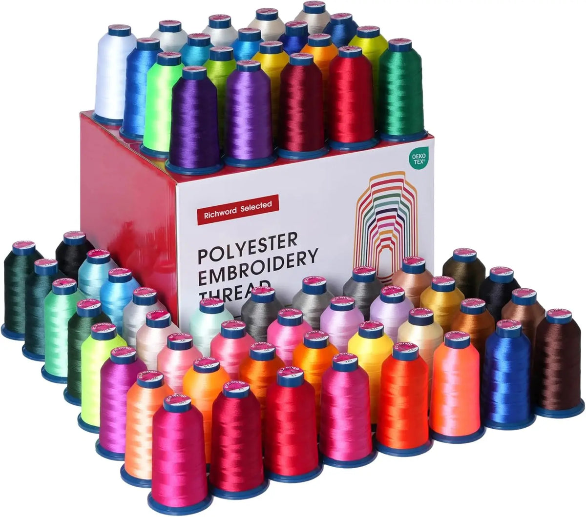 Sixty Color Polyester Embroidery Machine Thread Kit