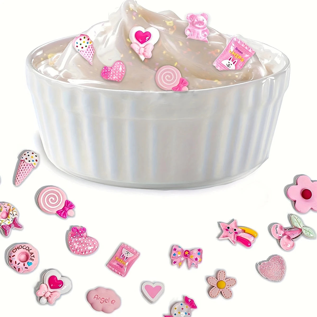 Mixed Candy Slime Charms And Resin Nail Art Decorations
