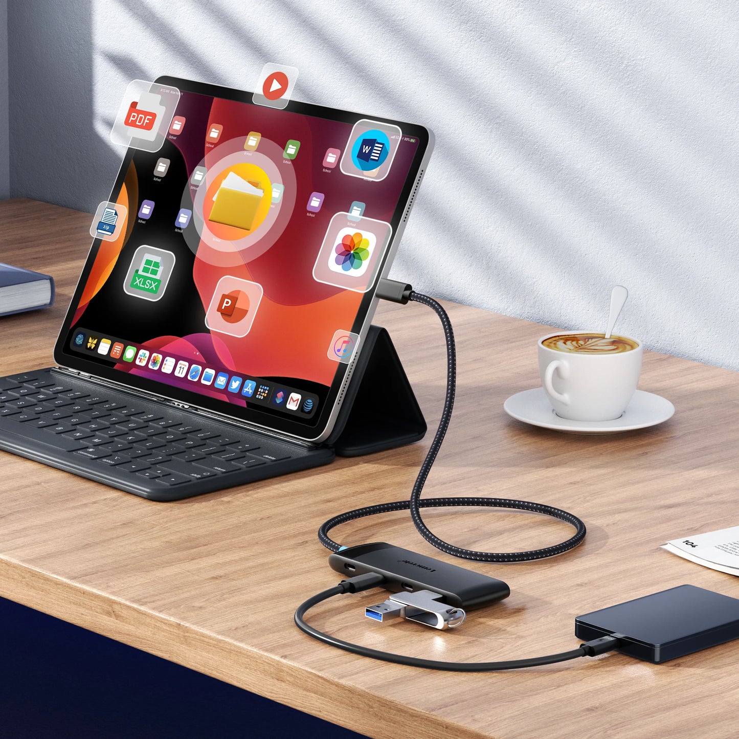 Lemorele USB Hub 10Gbps 5in1 Docking Station Windows Mac