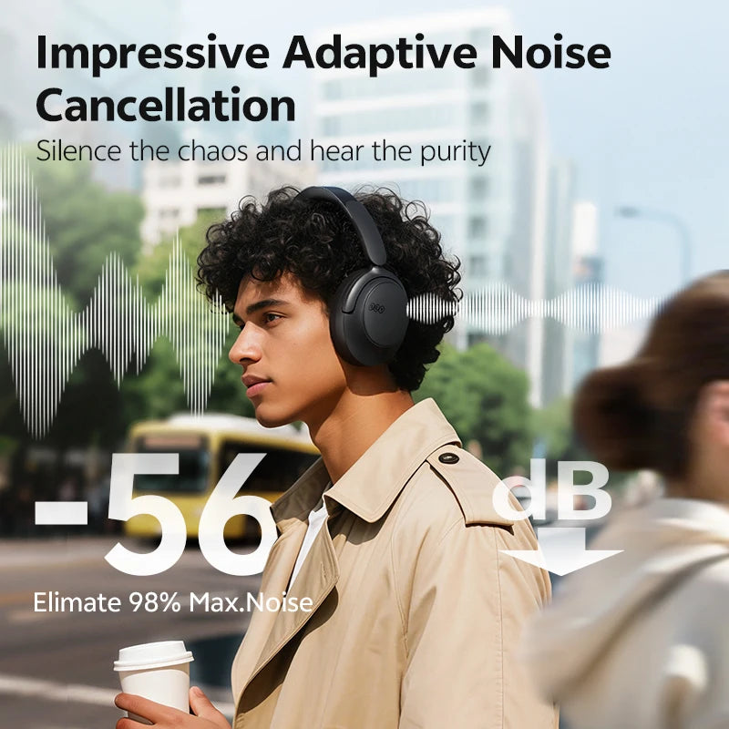 Qcy H3s Over Ear Wireless Headphones With Adaptive Anc
