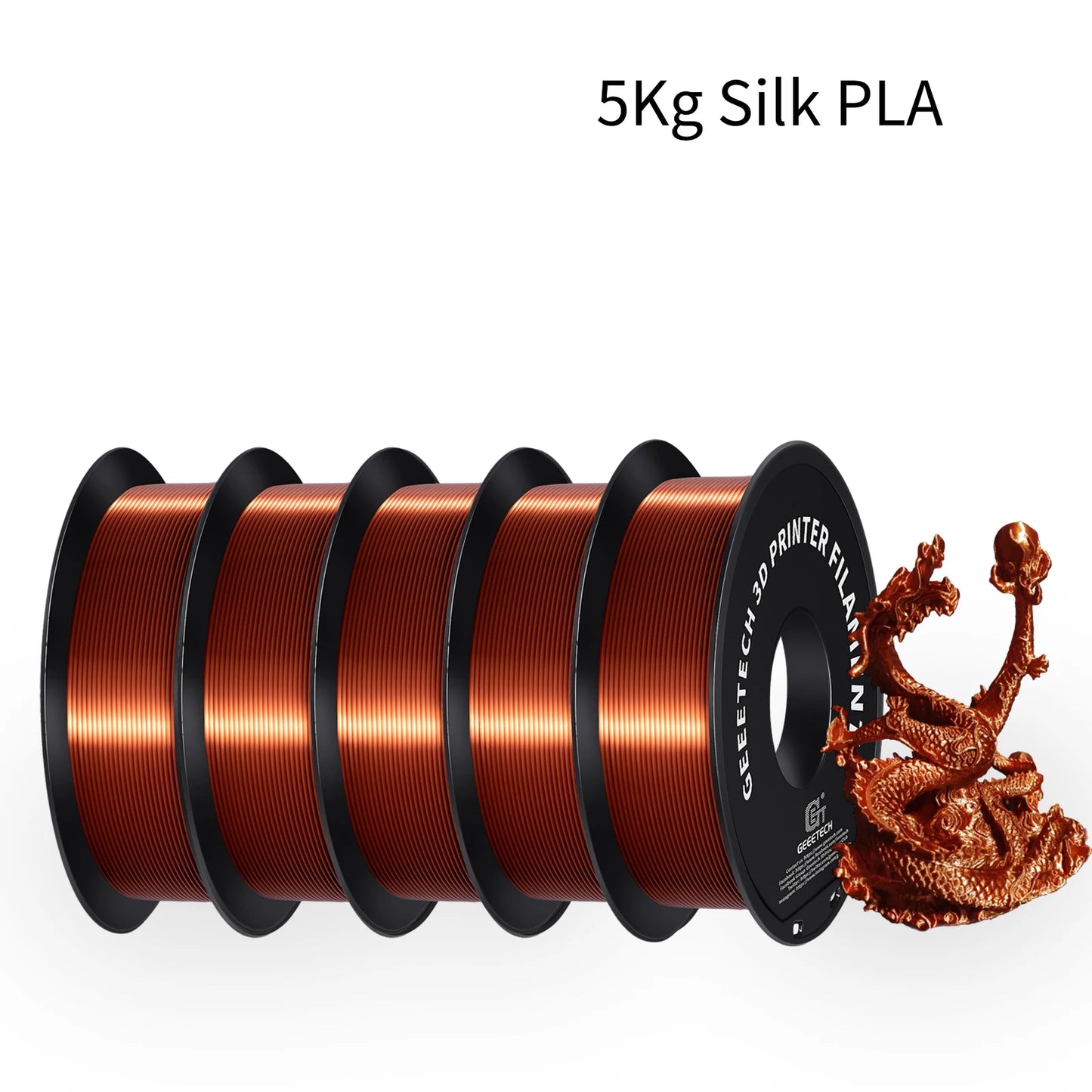 Geeetech Silk PLA Filament 3D Printing High Gloss Vacuum Sealed