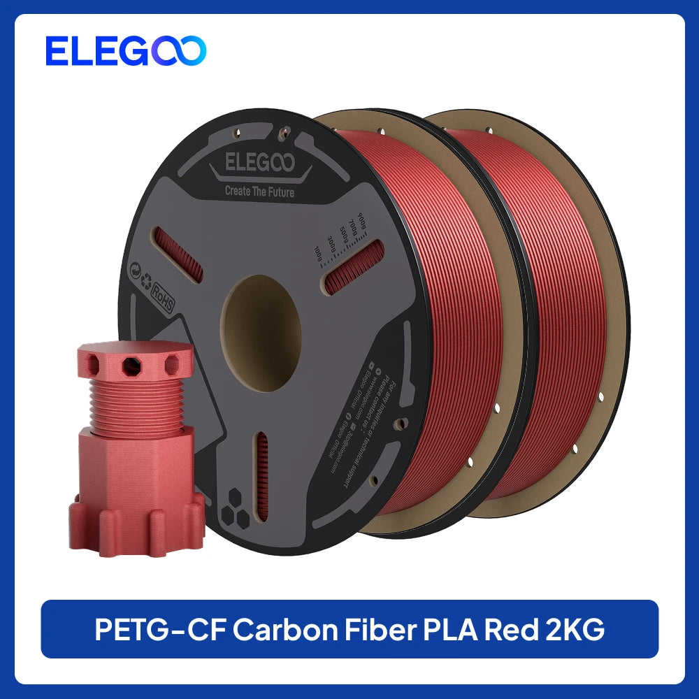 ELEGOO PETG-CF Carbon Fiber 3D Printing Filament for FDM Printers
