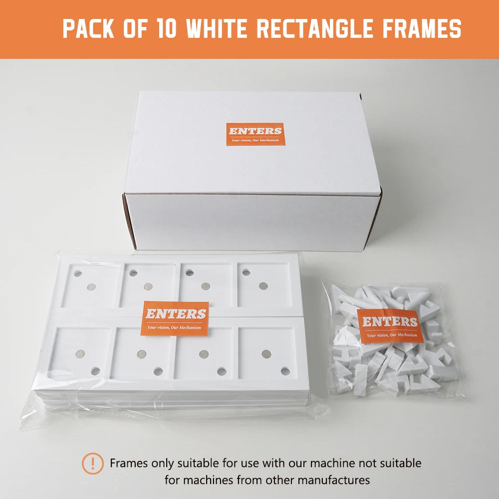 Blank 50Mm Square Plastic Photo Picture Frame Magnet