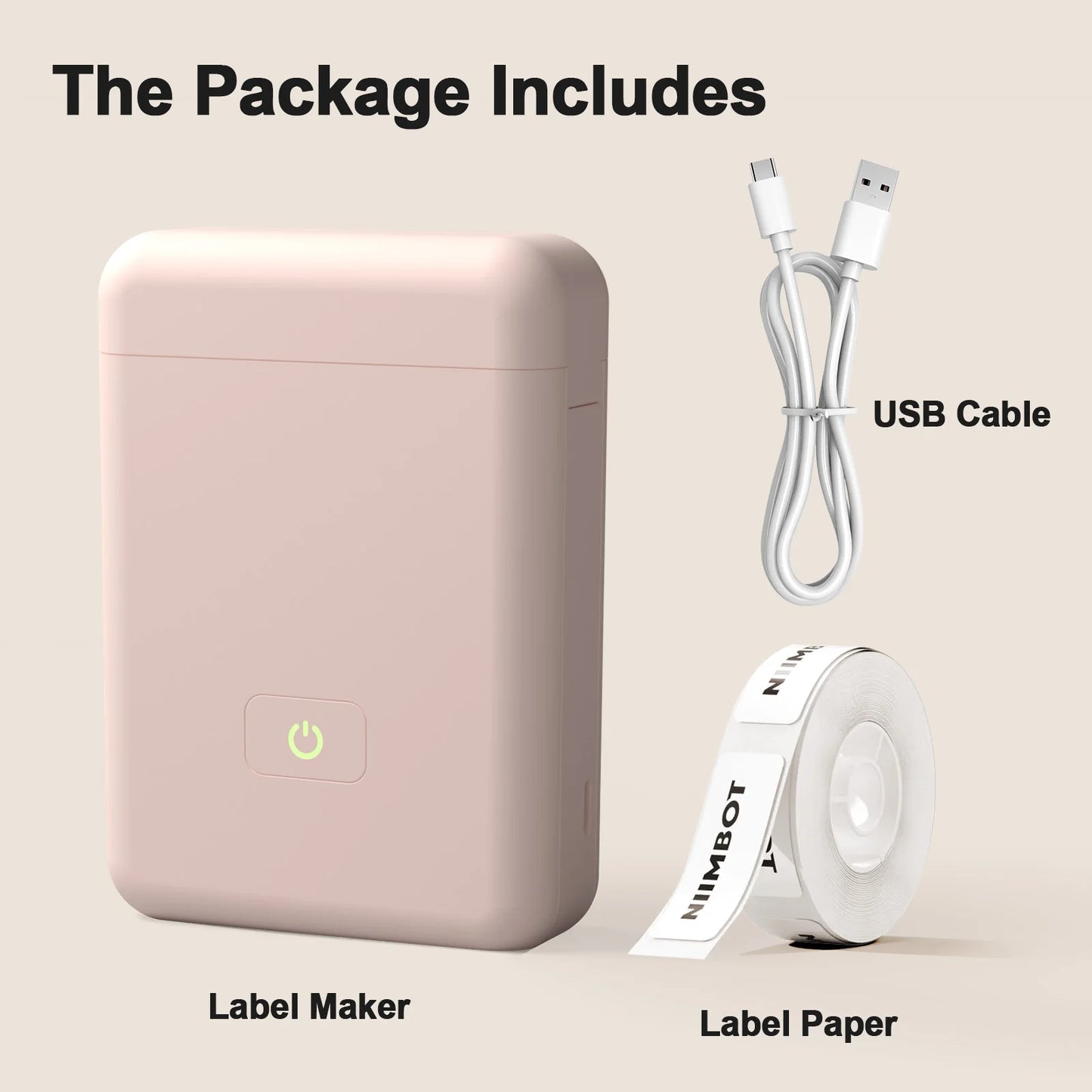 TakeYou Portable Label Maker Machine With Bluetooth Thermal Printer