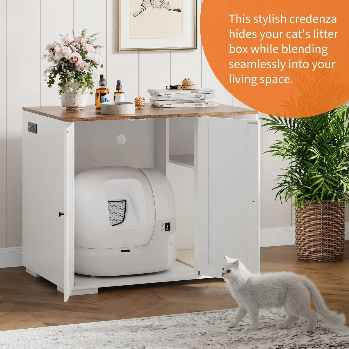 HiMISS Litter Robot 3 4 Cat Enclosure With Collector