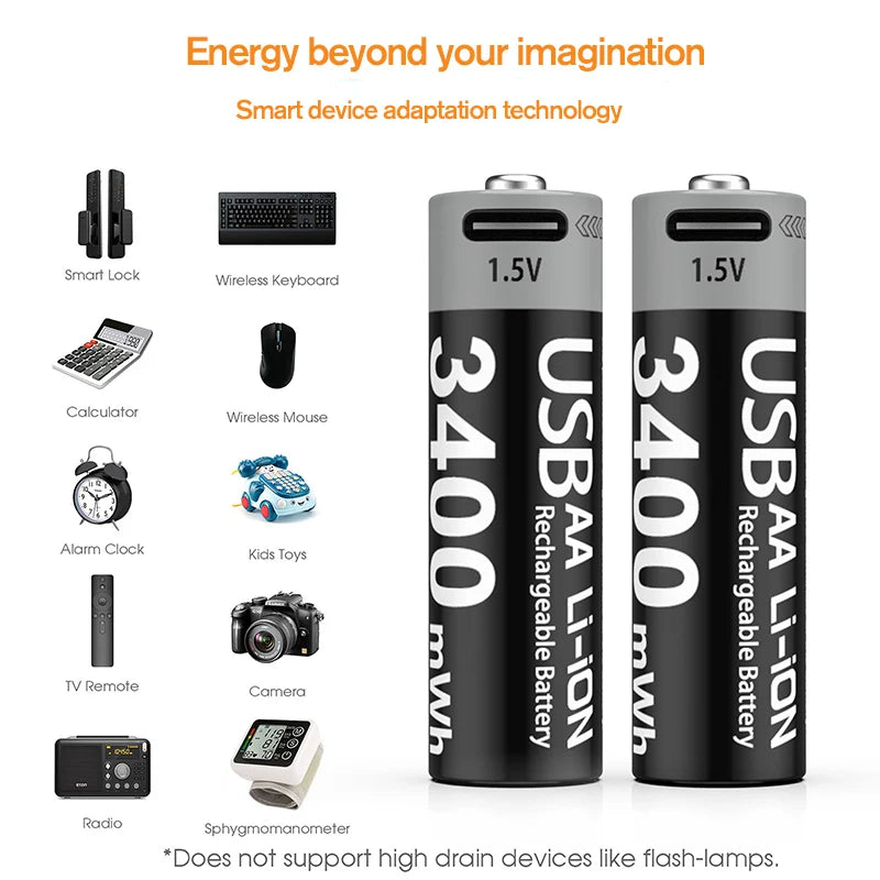 Kuugro Rechargeable Lithium Battery For Hunting USB Security Camera Sets