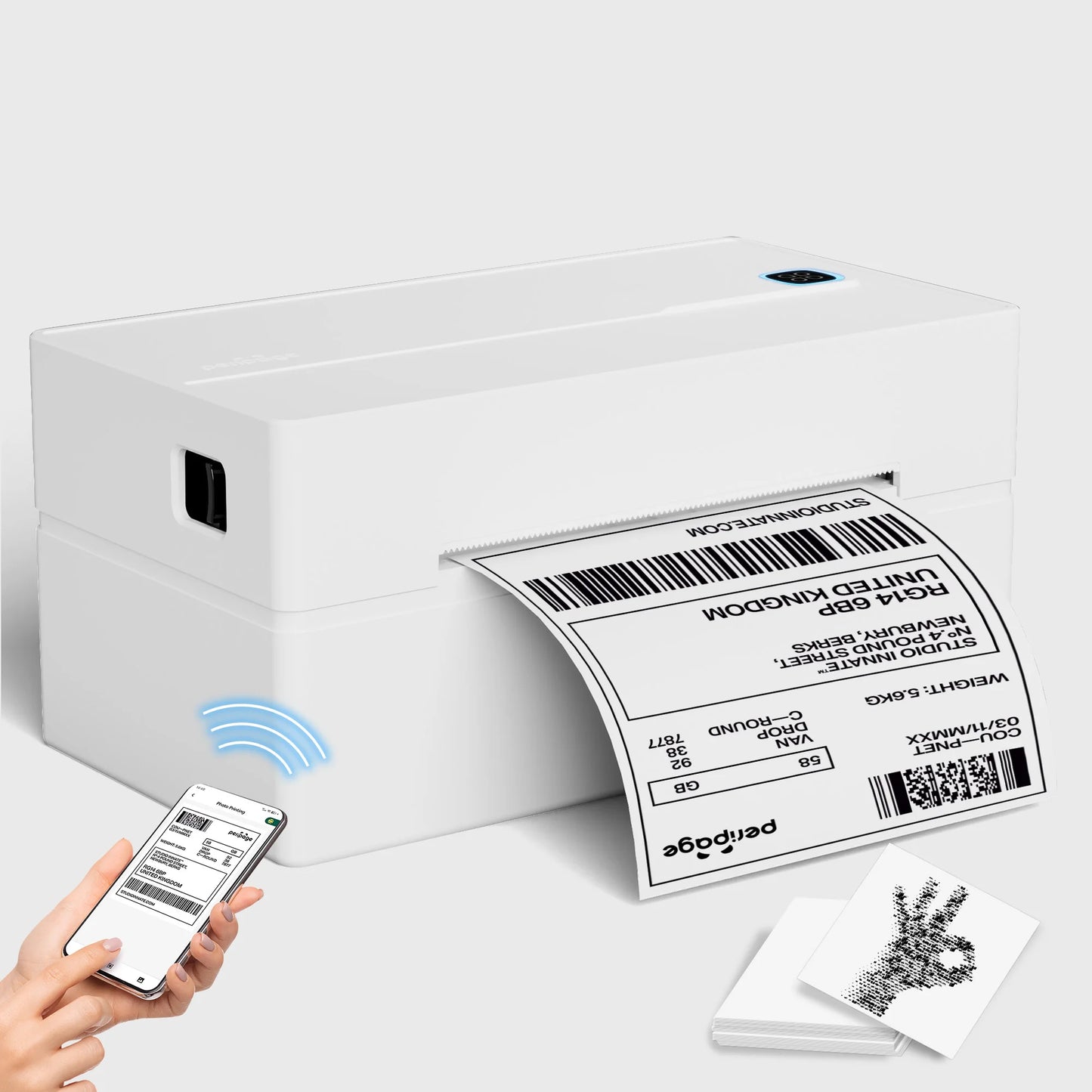 PeriPage Wireless Bluetooth Thermal Shipping Label Printer For Business