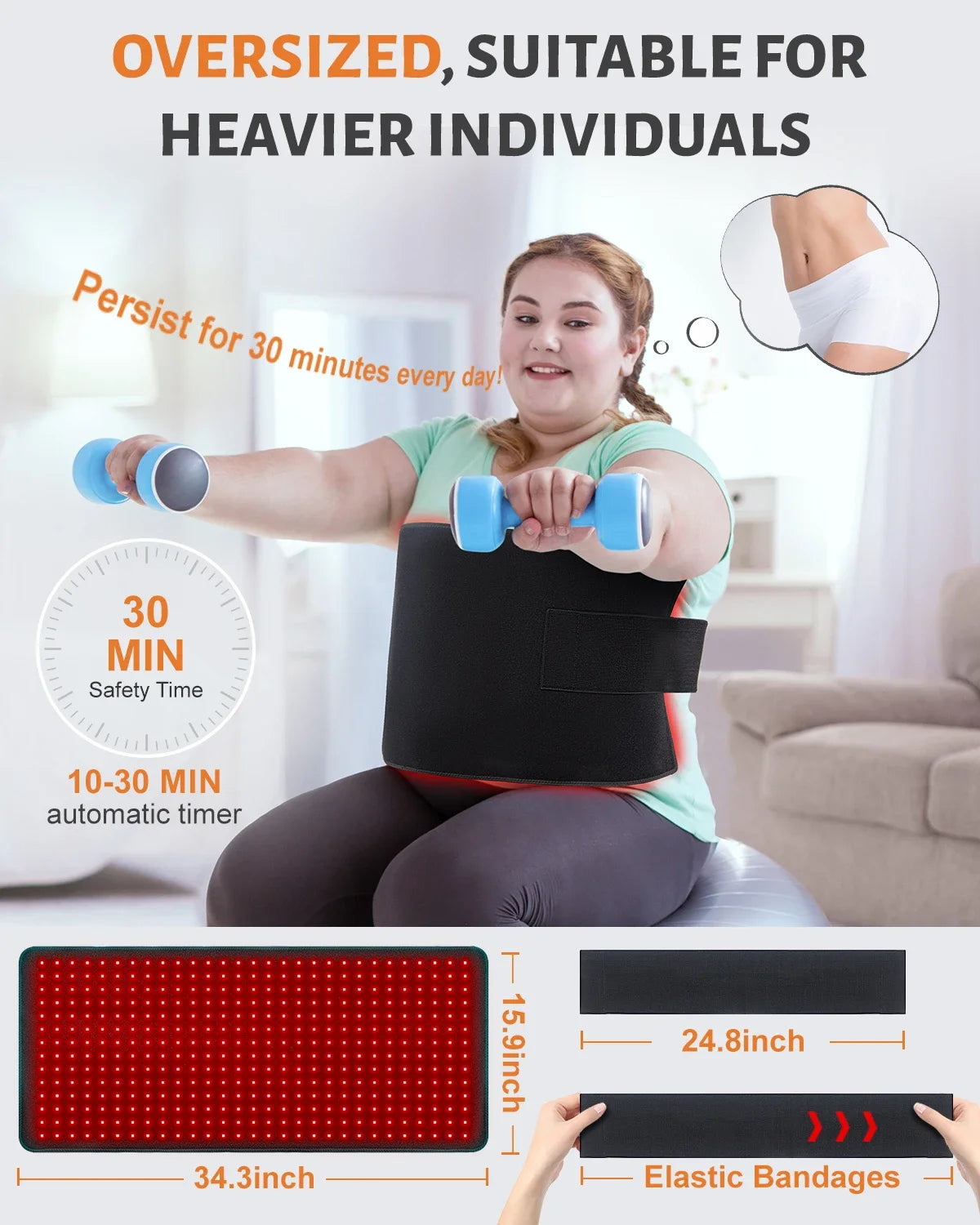 Astarexin Red Light Therapy Heating Mat 660nm 850nm Infrared Pad