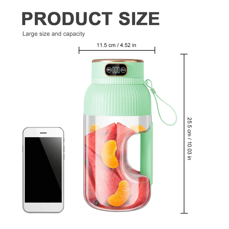 Portable Handheld USB Charging Fruit Juicer Blender Machine Smoothie