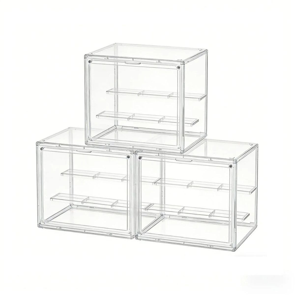 Clear Stackable Acrylic Dustproof Display Case For Collectible Figures