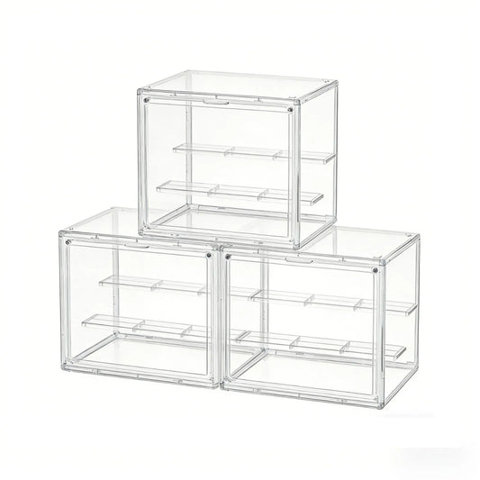 Clear Stackable Acrylic Dustproof Display Case For Collectible Figures