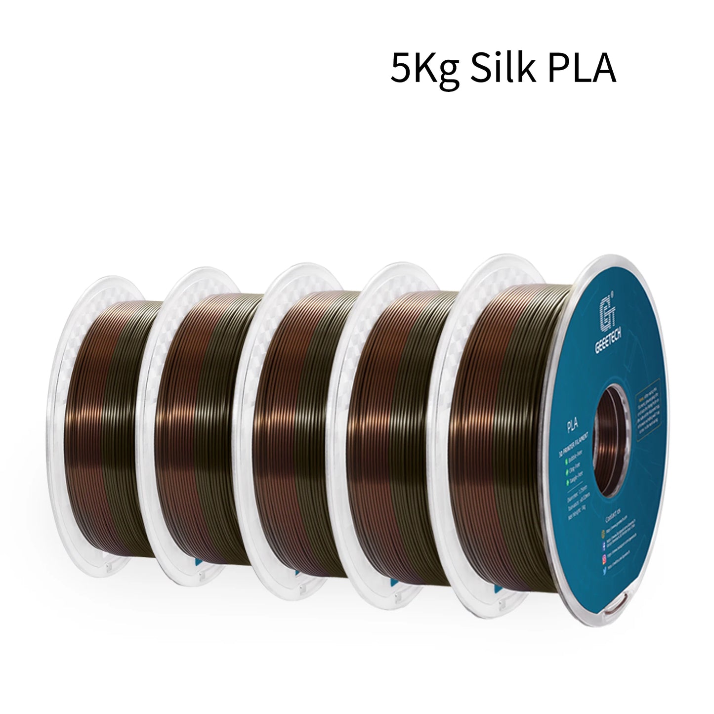 Geeetech Silk PLA Filament 3D Printing High Gloss Vacuum Sealed