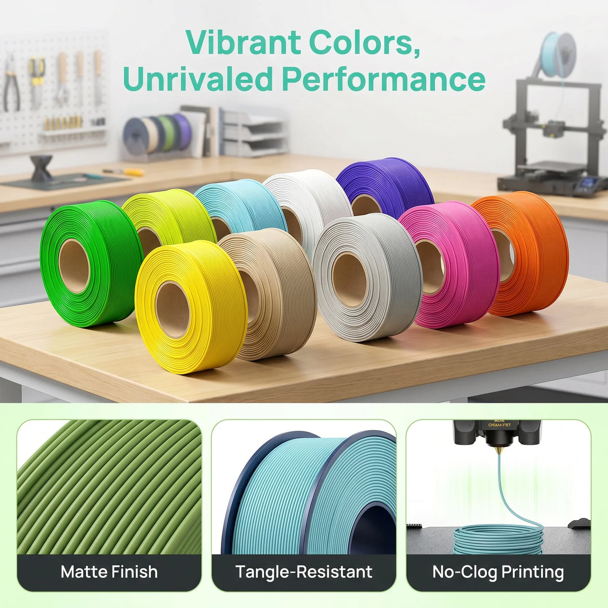 Sunlu Matte PLA 3D Printer Filament Premium Quality Smooth Prints