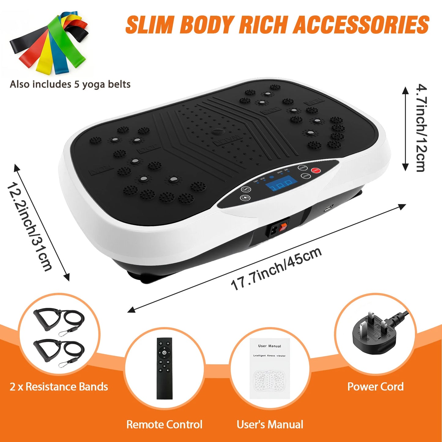 Portable Vibration Plate Exercise Machine For Full Body Workouts