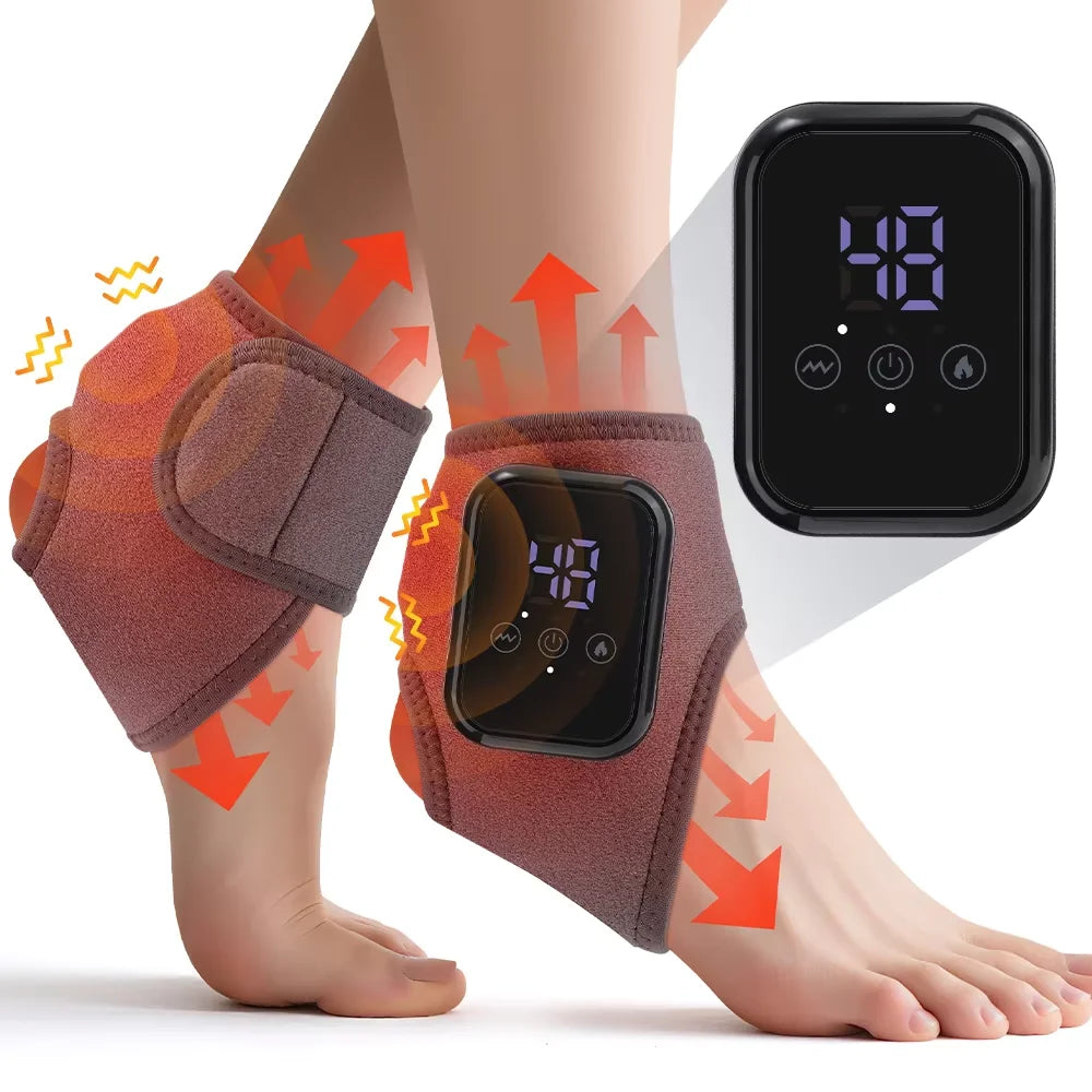 Portable Heated Electric Foot And Ankle Vibration Massager