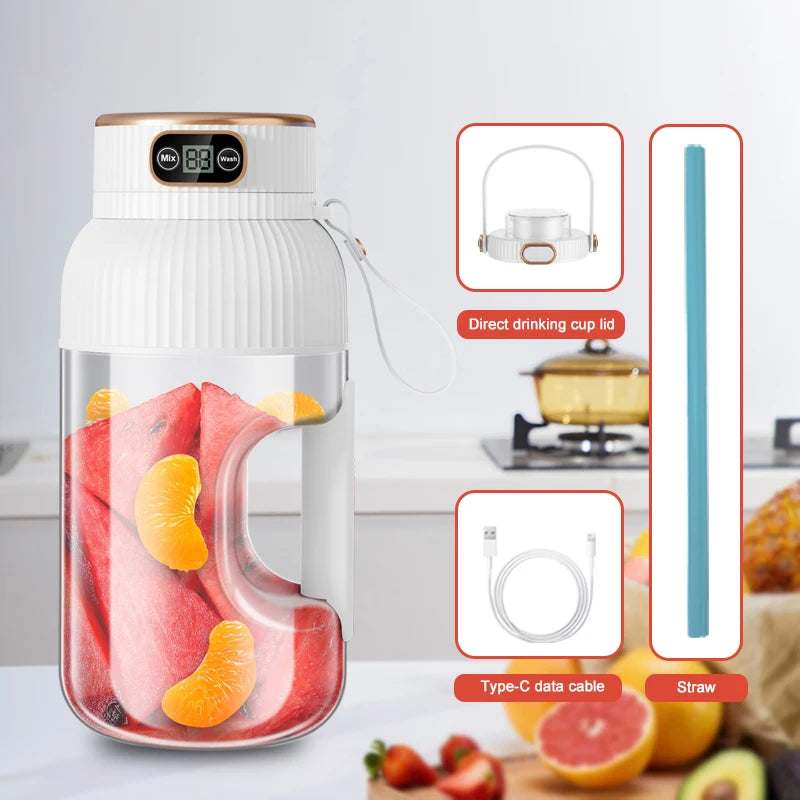 Portable Handheld USB Charging Fruit Juicer Blender Machine Smoothie
