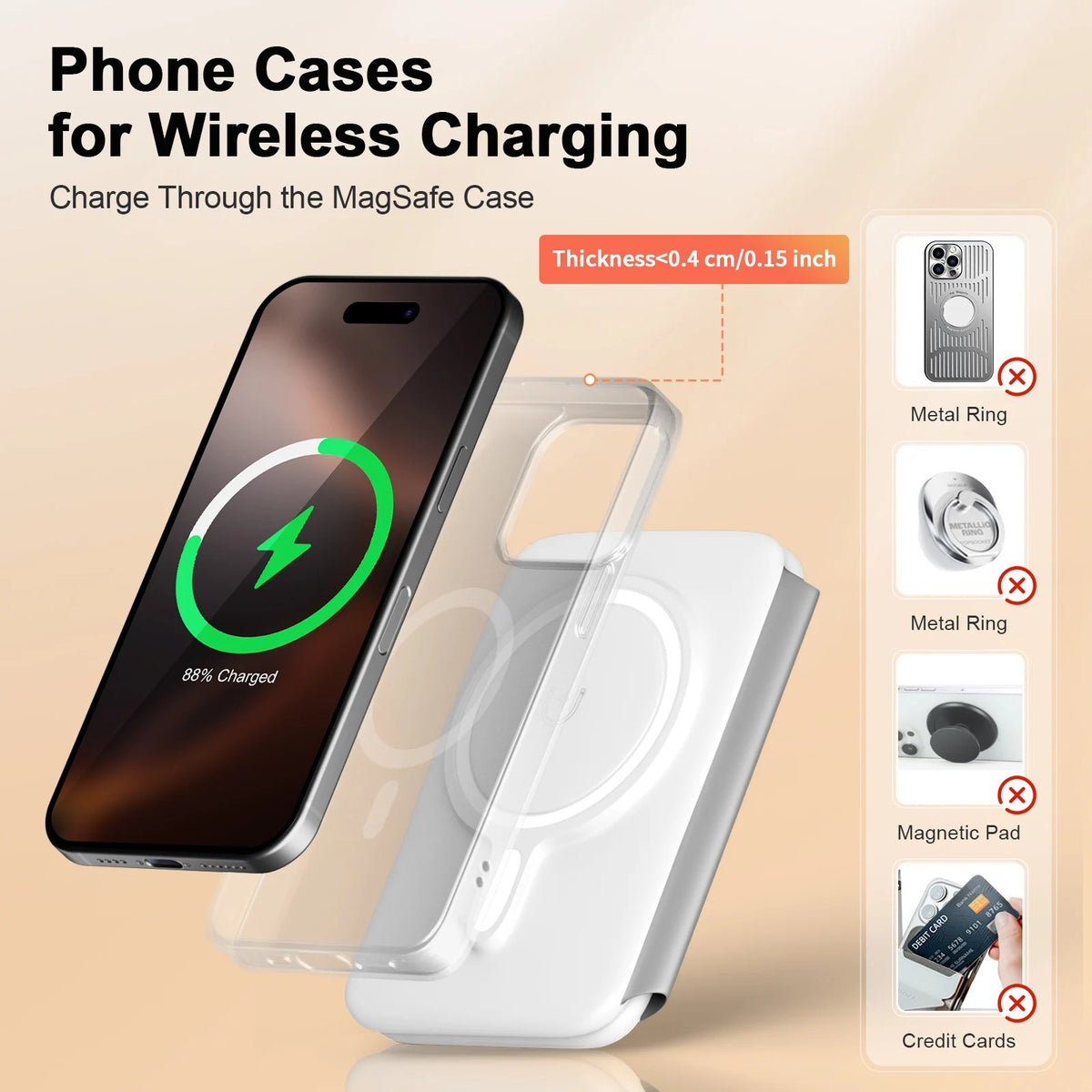 3 In 1 Magnetic Wireless Charging Dock Station 15W Travel