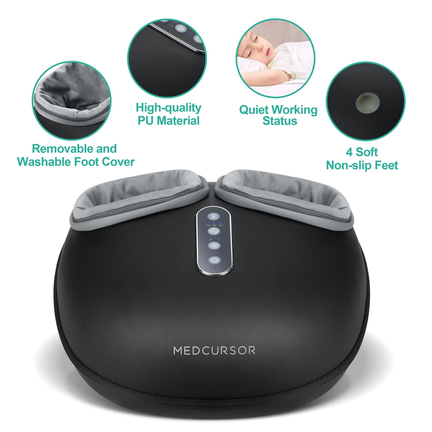 Medcursor Electric Shiatsu Foot Massager With Heat