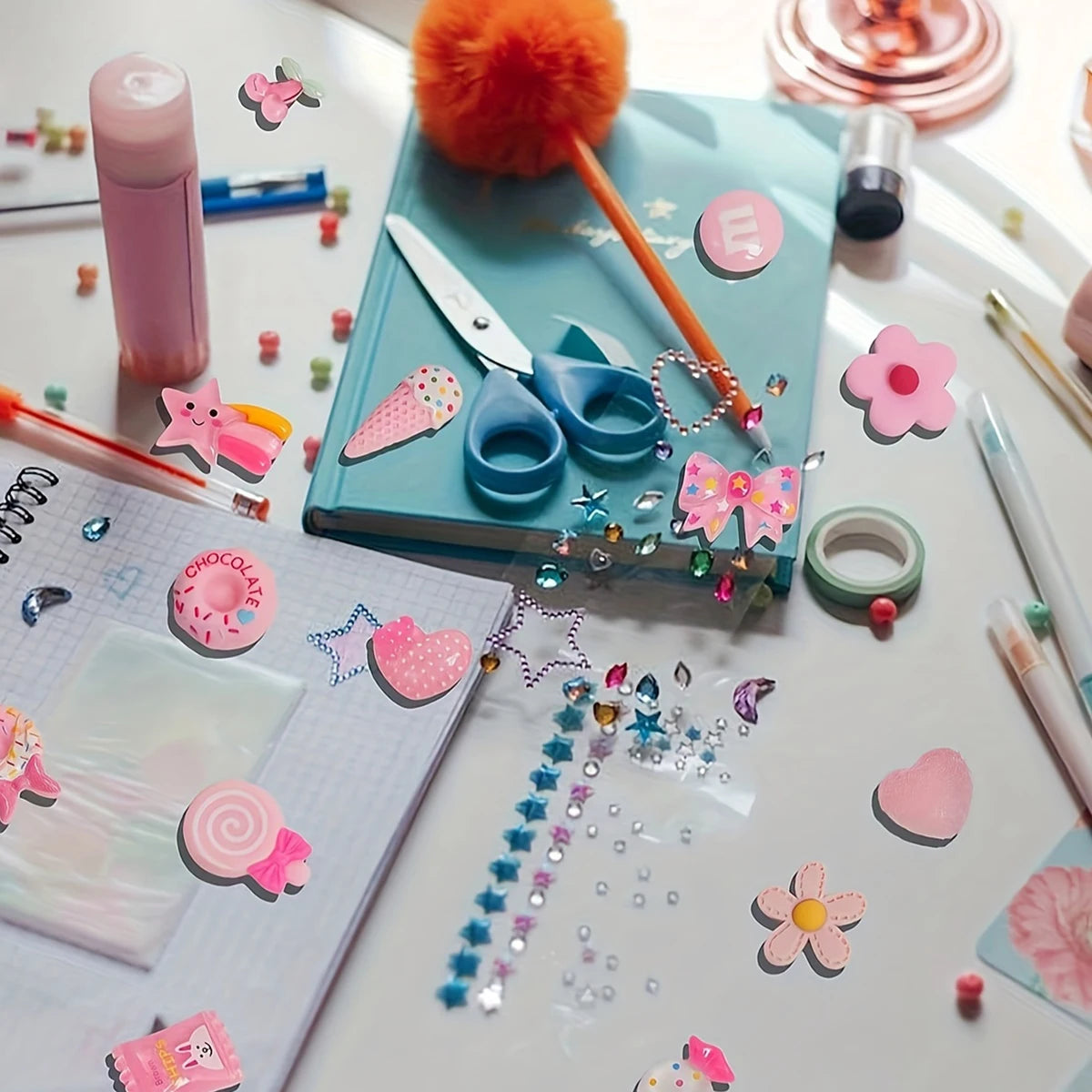 Mixed Candy Slime Charms And Resin Nail Art Decorations