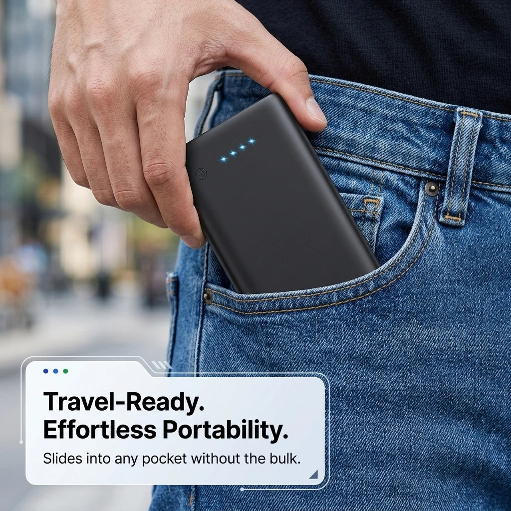 Portable 8000mAh Power Bank Dual USB High Capacity Battery Charger