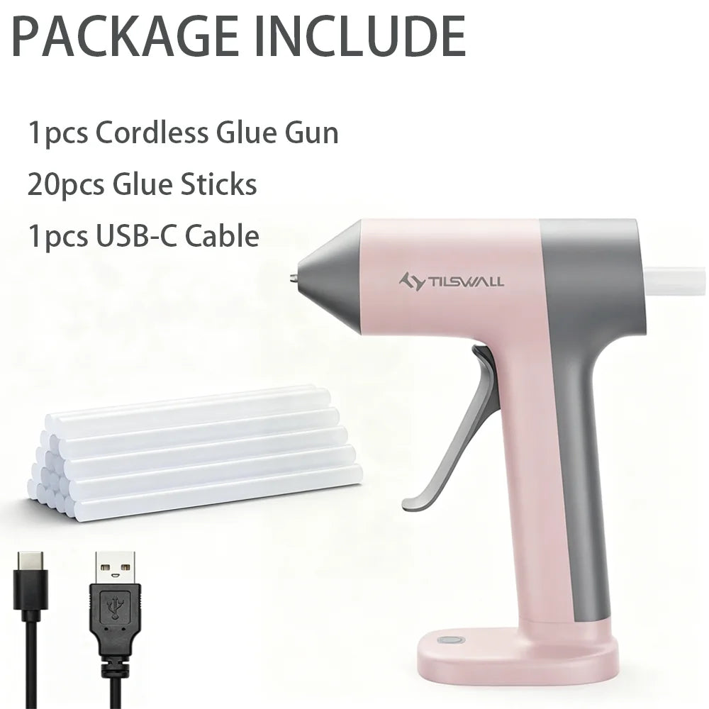 Parrior Cordless Hot Glue Gun With Quick Preheating