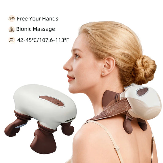 Foreverlily Wireless Shiatsu Neck And Back Massager With Heat